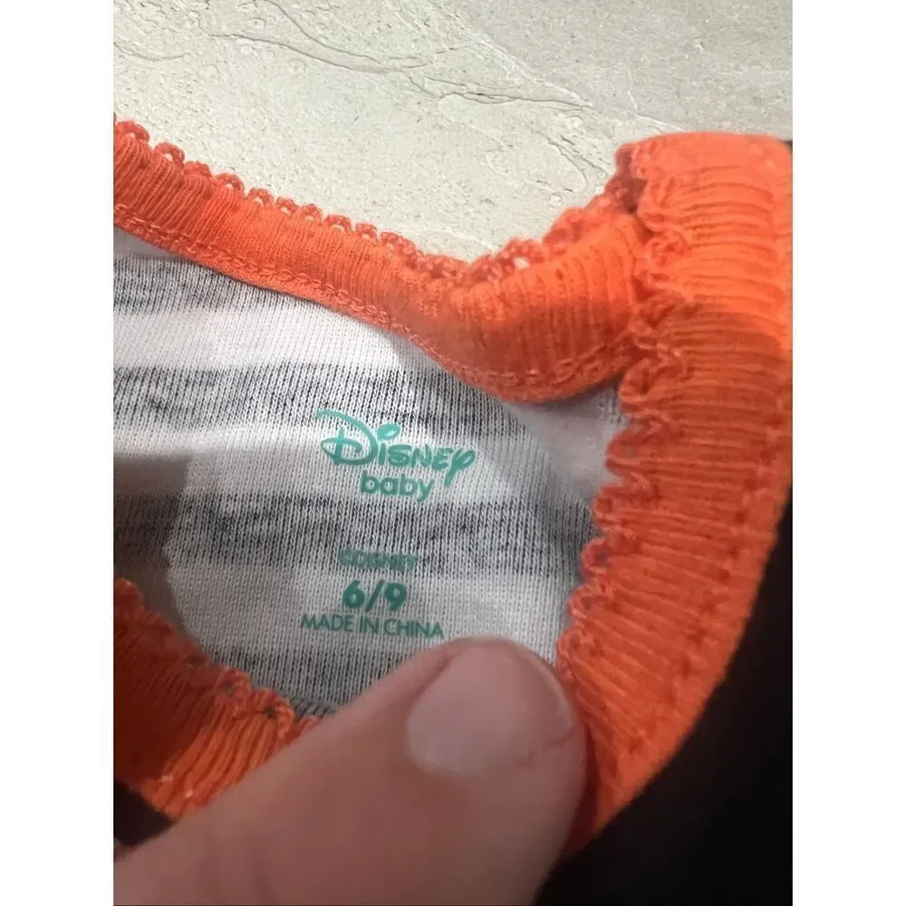 Disney Minnie Mouse Boo Halloween 2pc Jammy Set Girls Size 6-9 Month NEW